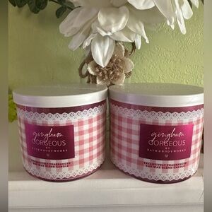Bath & Body Works Pink Gingham 'Gingham Gorgeous' Candle
